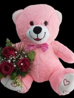 Peluş Ayıcık ve Gül Buketi BKT0021 - Görsel 2