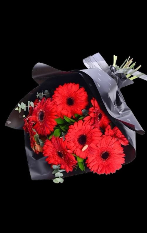 Kırmızı Gerbera Buketi 8 Dal BKT0113 - Görsel 2