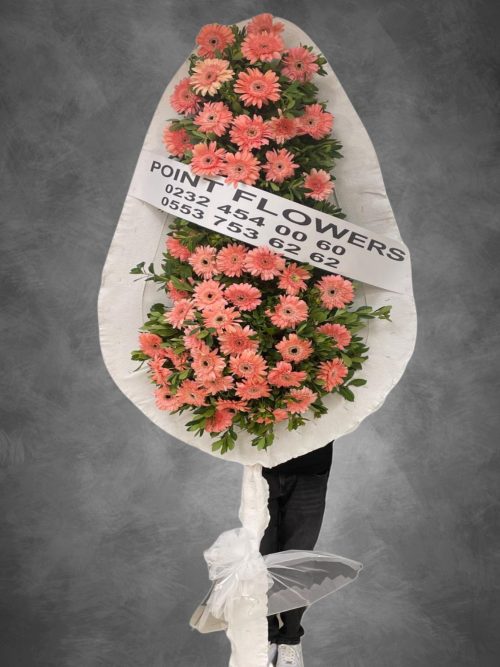 DÜĞÜN&AÇILIŞ CANLI PEMBE GERBERA ÇELENK - Görsel 1