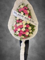DÜĞÜN&AÇILIŞ CANLI PEMBE BEYAZ GERBERA ÇELENK