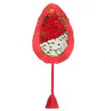 Kırmızı Beyaz Gerbera Çelenk CLK0032 - Görsel 2