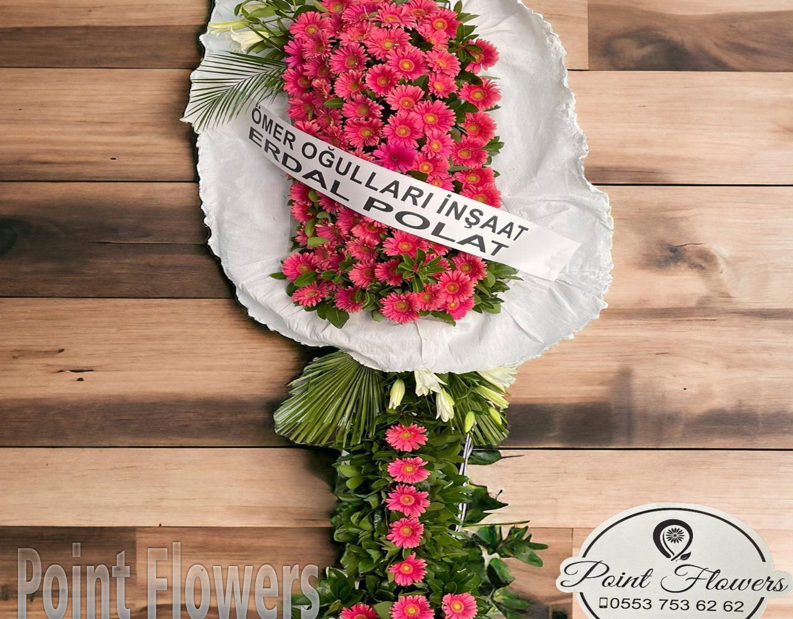 DÜĞÜN&AÇILIŞ DELUXE CANLI PEMBE GERBERA ÇELENK