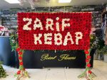 DÜĞÜN&AÇILIŞ DELUXE CANLI DİKDÖRTGEN KIRMIZI BEYAZ ÇELENK - Görsel 3