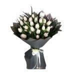 Beyaz Lale Buketi. 20 Dal. BKT0073