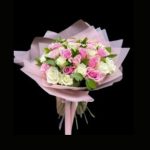 Beyaz ve Pembe Güller 41 Dal BKT0066