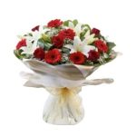 Kırmızı Gerbera ve Lilyum Buketi BKT0186
