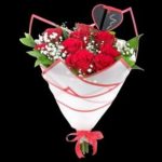 Kırmızı Gül Buketi 8 Dal BKT0023