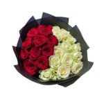 Kırmızı ve Beyaz Güller. 23 Dal.  BKT0060