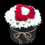 Papatyalar İçerisinde Kırmızı Güller ARJ0014