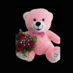 Peluş Ayıcık ve Gül Buketi BKT0021