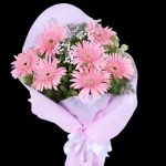 Pembe Gerberalar 7 Dal  BKT0128