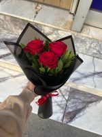 3'Lü Kırmızı Gül Buketi - Görsel 3