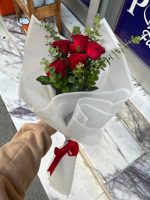 Okaliptuslu 5'Li Kırmızı Gül Buketi - Görsel 2