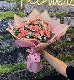 İthal Pembe Karanfil Buketi - Görsel 2