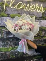 💐 Pembe Hüsnü Yusuf & Beyaz Papatya Buketi 🌸 - Görsel 3