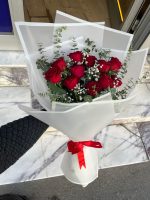 Okaliptuslu 11'Li Kırmızı Gül Buketi (En Çok Satanlar) - Görsel 3