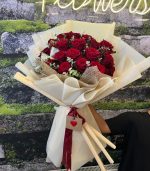 Deluxe İthal Canlı Kadife Gül Buketi (Premium)