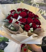 Deluxe İthal Canlı Kadife Gül Buketi (Premium) - Görsel 3