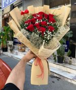 🌹 13'Lü Kırmızı Gül Buketi  💝✨ - Görsel 4