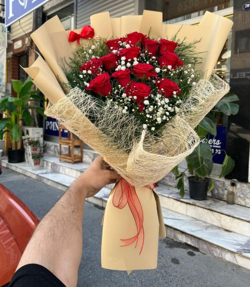 🌹 13'Lü Kırmızı Gül Buketi  💝✨ - Görsel 2