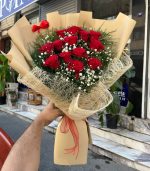 🌹 13'Lü Kırmızı Gül Buketi  💝✨