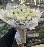 Royal Flowers 41'Li Beyaz Gül Buketi - Görsel 4