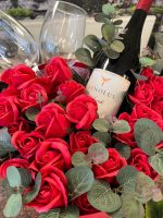🍷 Kırmızı Kalp Kutuda Şarap & Gül Aşk Seti ❤️🌹 - Görsel 3