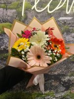 🌼 Orta Boy Renkli Gerbera Buketi
