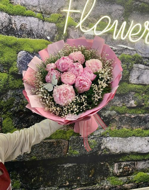 🌸 PREMUM LOVEPEONY Pembe Şakayık Buketİ💖✨ - Görsel 3