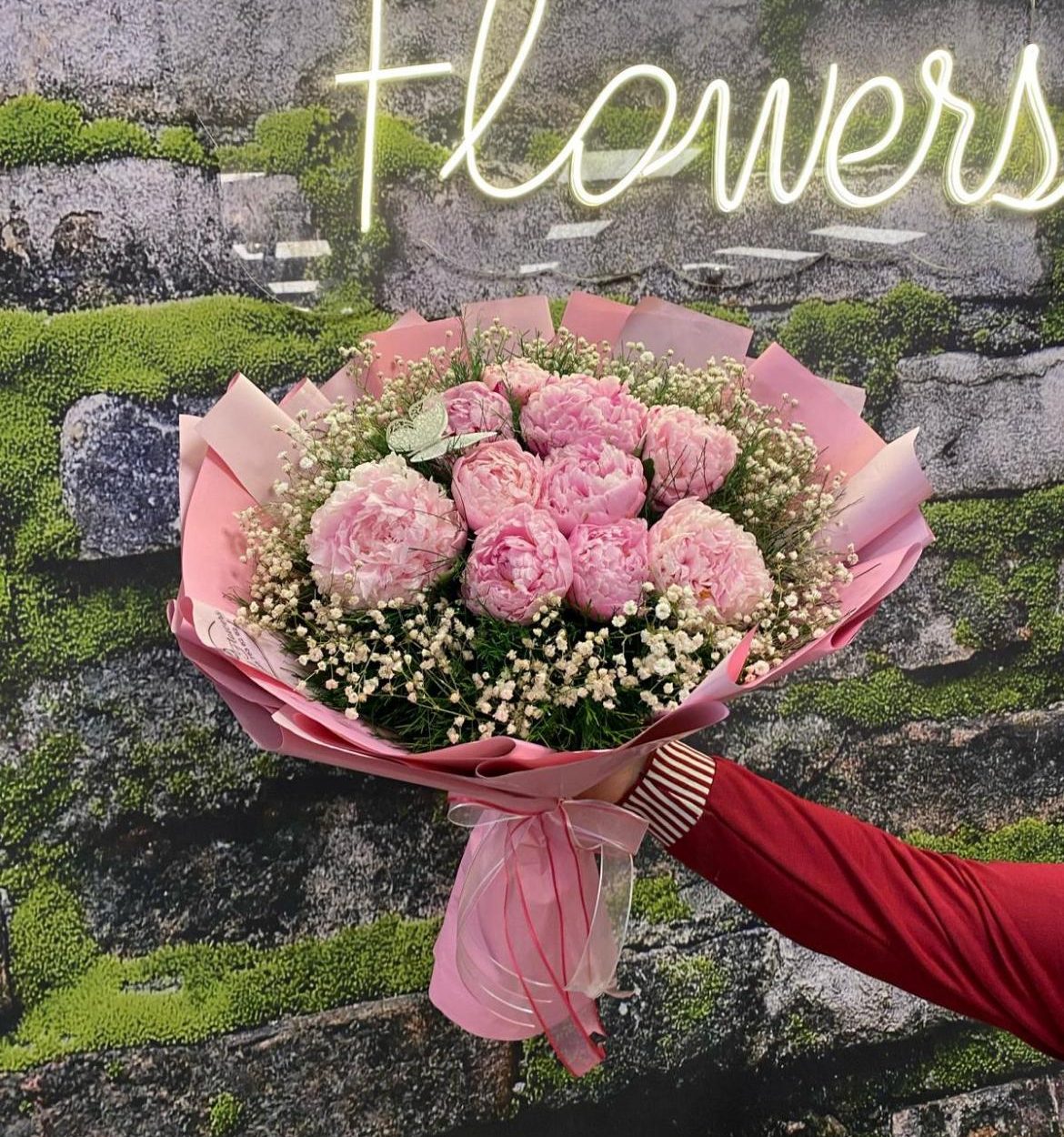 🌸 PREMUM LOVEPEONY Pembe Şakayık Buketİ💖✨