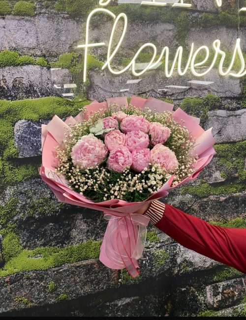 🌸 PREMUM LOVEPEONY Pembe Şakayık Buketİ💖✨ - Görsel 1