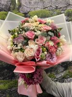 💖PINKLOVER Premium İthal Pembe Gül Buketi - Görsel 3