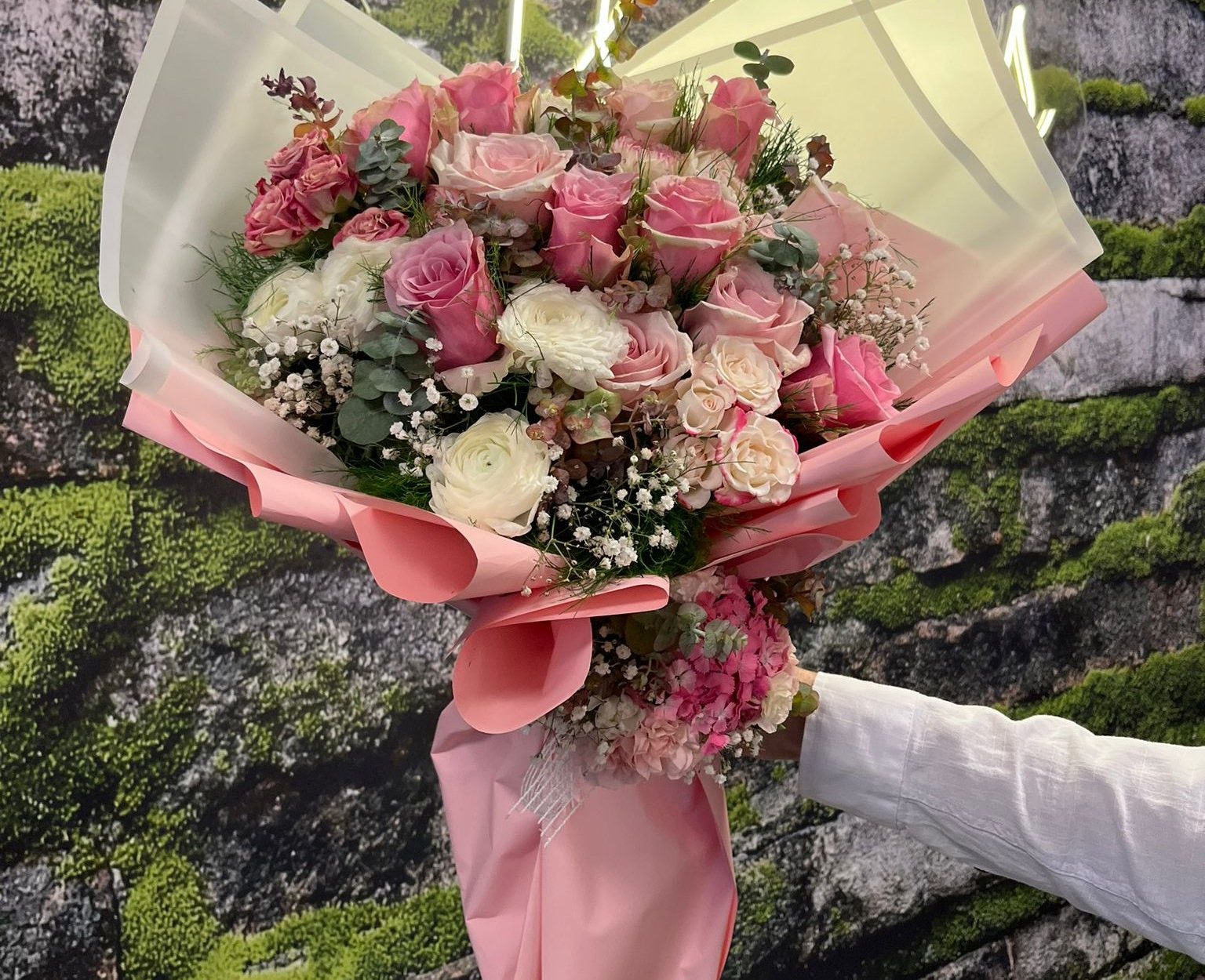 💖PINKLOVER Premium İthal Pembe Gül Buketi