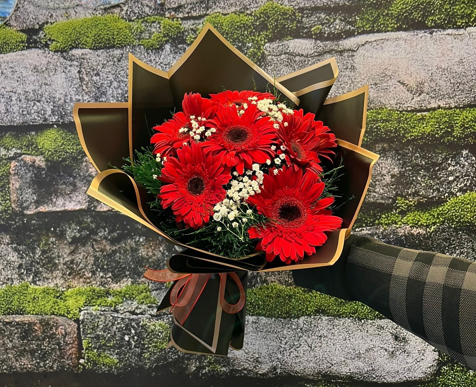 ❤️ 7’li Kırmızı Gerbera Buketi