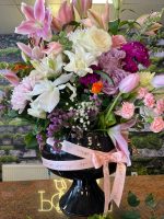 Premium Siyah Porselen Saksıda Premium Aranjman.85cm - Görsel 4