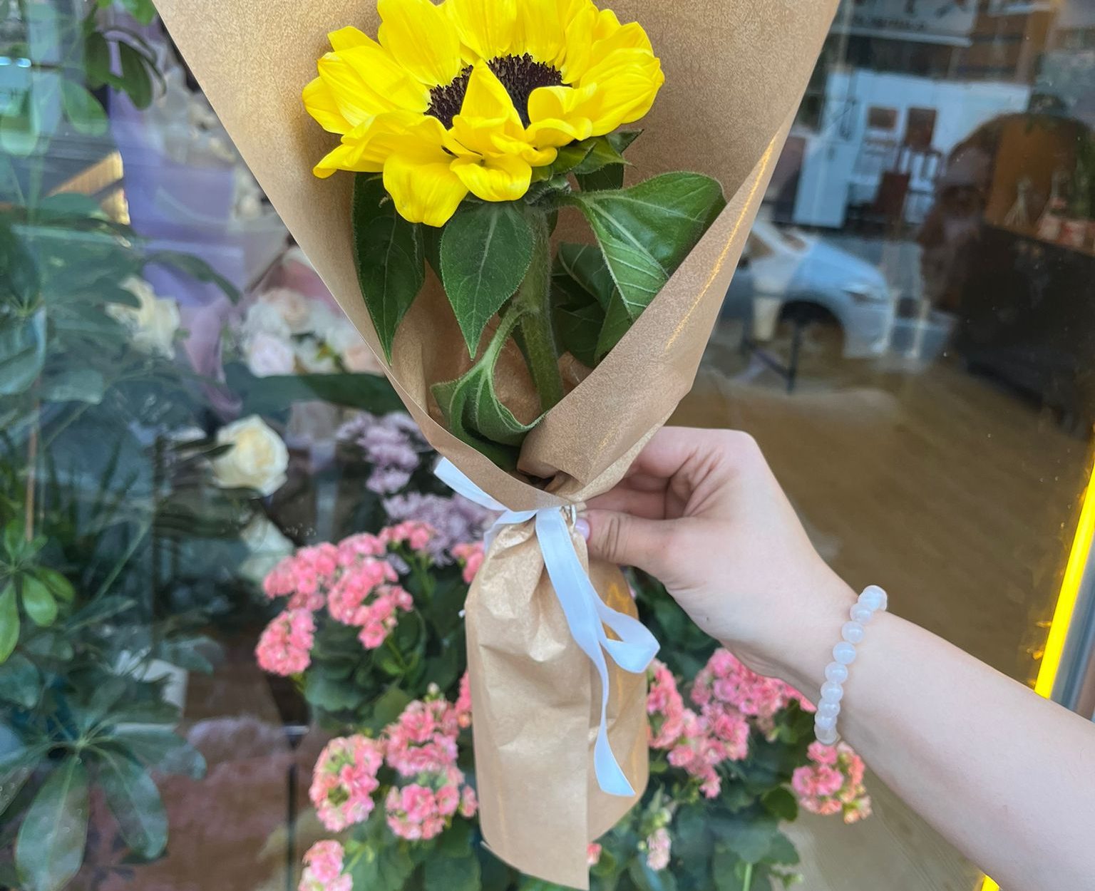 Kraft Sarım Tekli Ayçiçeği