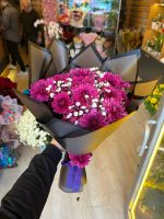 Orta Boy Mor Kasımpatı Buketi