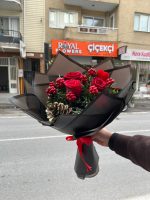 ❤️🌹 Kırmızı Güllü & Kokinalı Premium Buket ✨