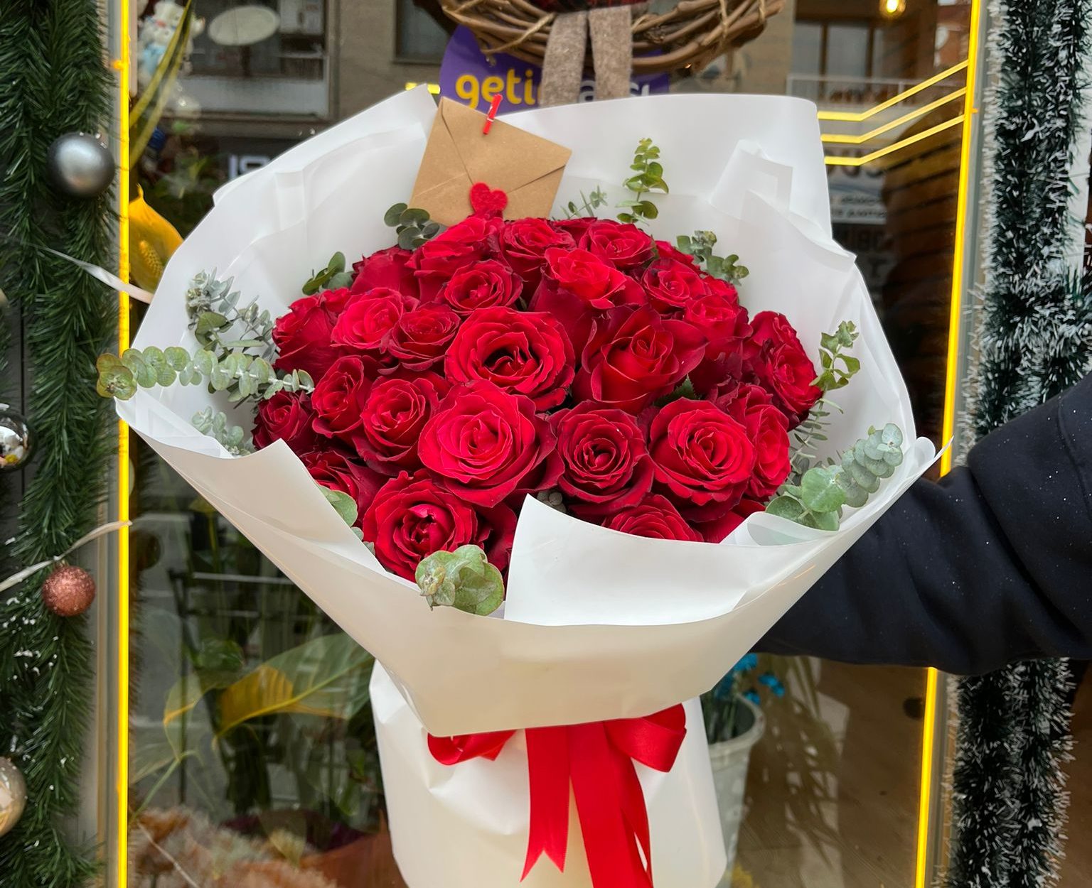 Soft Tasarım 41'Li Kırmızı Gül Buketi