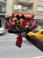 ✨ 10’lu Ayıcıklı & Aksesuarlı Kokina Buketi ❤️🌿 – Yeni Yıl Özel Tasarım Hediye Çiçek 🎄🎁 - Görsel 2