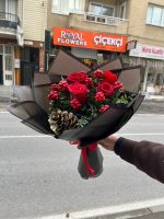 ❤️🌹 Kırmızı Güllü & Kokinalı Premium Buket ✨ - Görsel 3