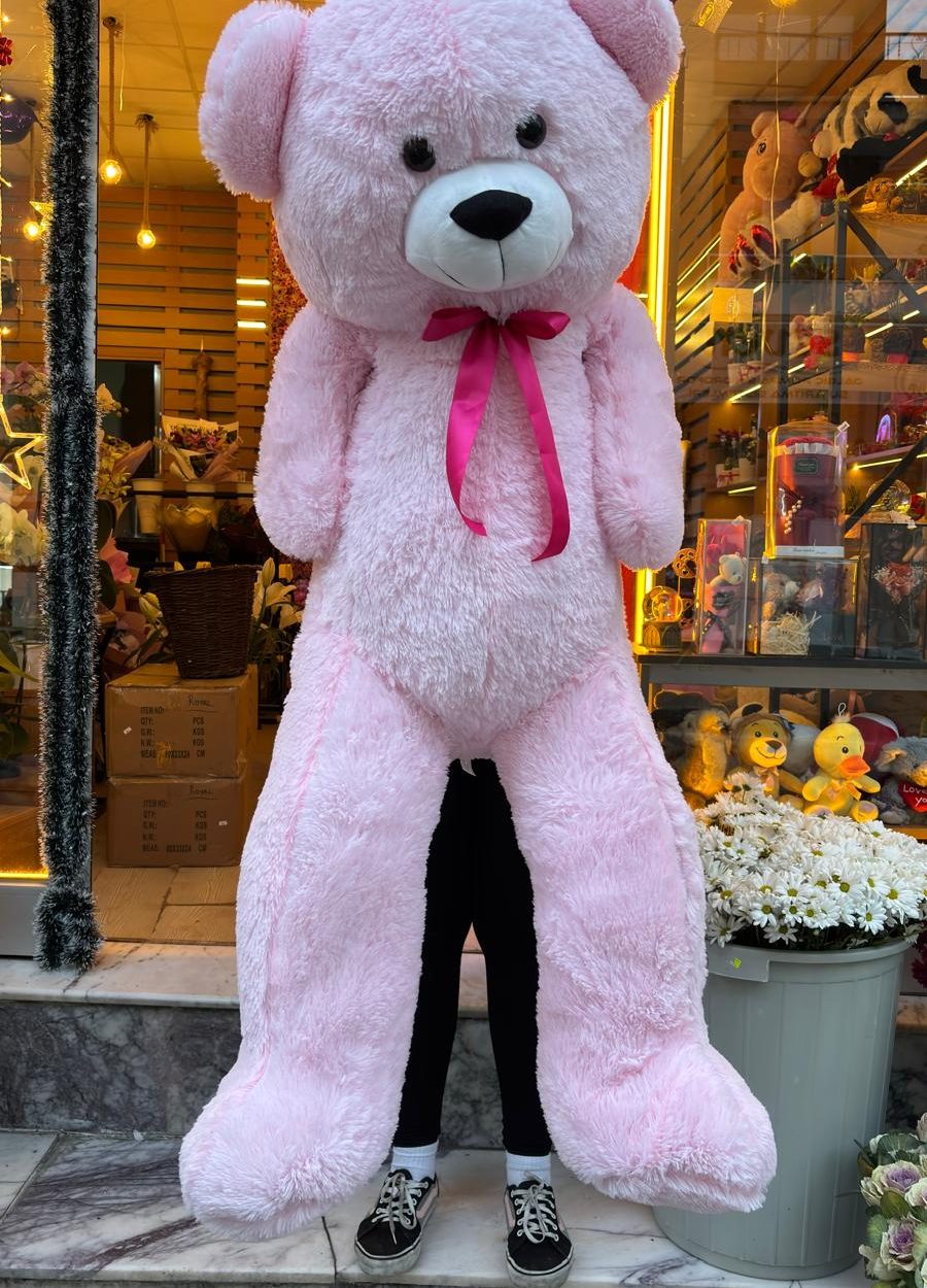🧸💗 150 cm Dev Pembe Ayıcık – Ekstra Yumuşak Tüylü, Premium Peluş