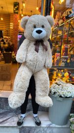 🧸🤍 100 cm Büyük Krem Ayıcık – Ekstra Yumuşak Tüylü, Premium Peluş