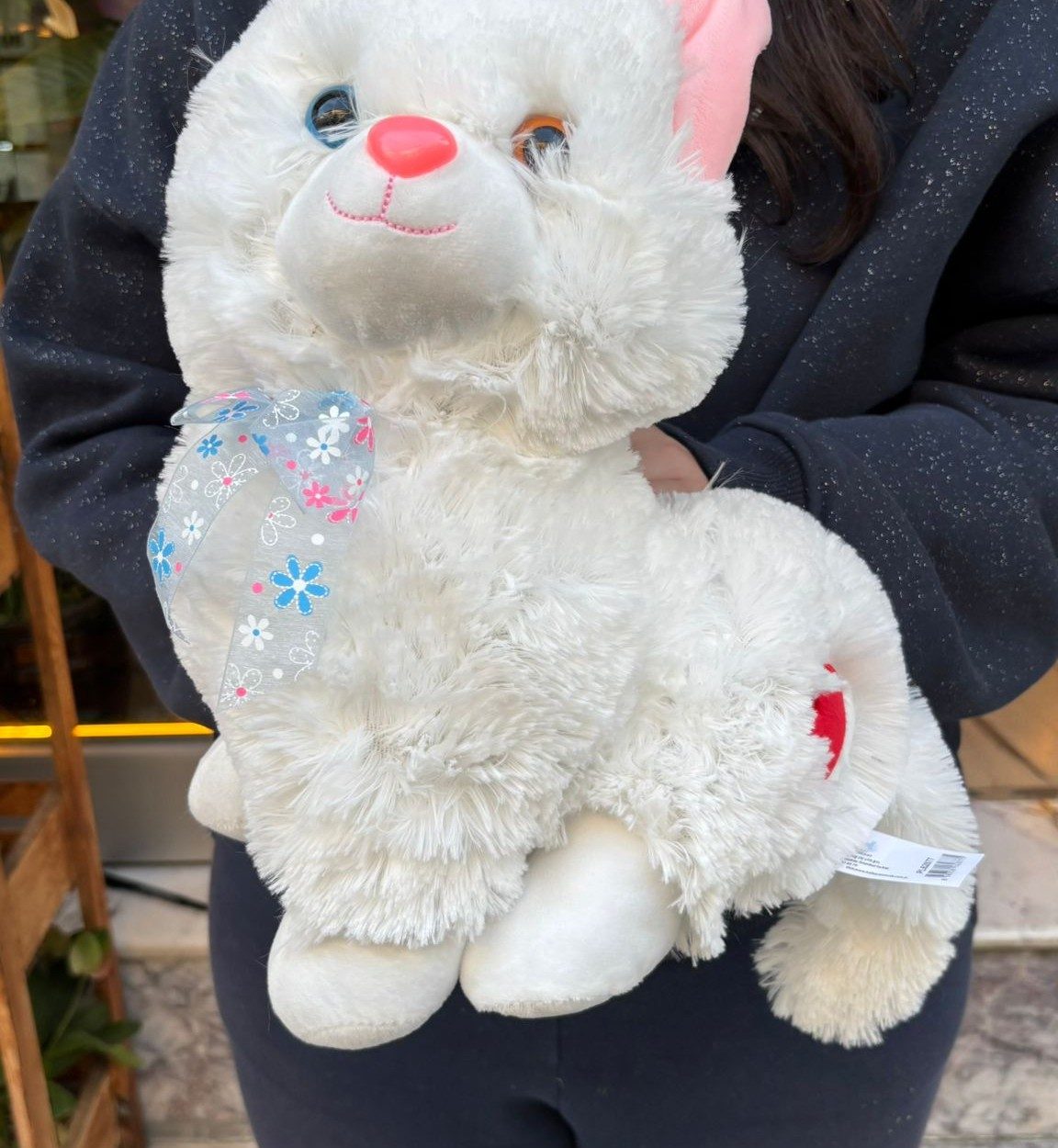 🐱🎀 Miyavlayan Sevimli Kedi Peluş Oyuncak – 30 cm 🧸🔊