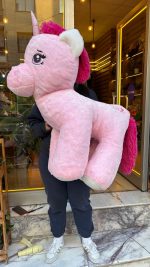 🦄💗 120 cm Büyük Boy Pembe Unicorn Peluş – Bol Dolgulu, Premium Kalite - Görsel 2