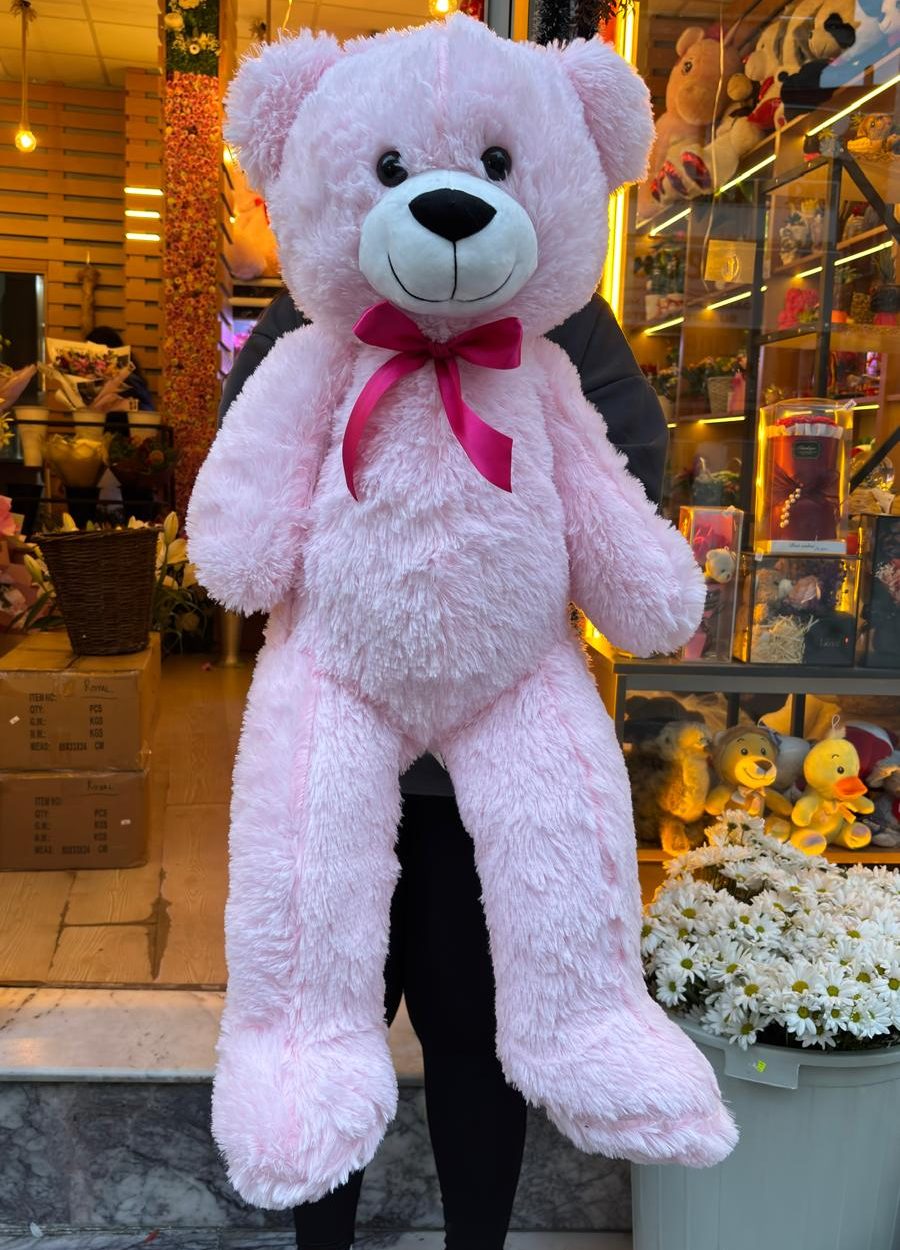 🧸💗 100cm cm Büyük Pembe Ayıcık – Ekstra Yumuşak Tüylü, Premium Peluş