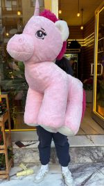 🦄💗 120 cm Büyük Boy Pembe Unicorn Peluş – Bol Dolgulu, Premium Kalite