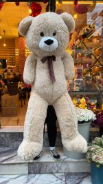 🧸🤍 150 cm Dev Krem Ayıcık – Ekstra Yumuşak Tüylü, Premium Peluş