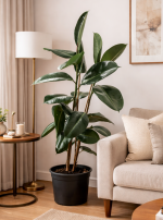 🌿 İkili Kauçuk Bitkisi (Ficus Elastica) 100cm (Boy seçenekleri mevcut)🌿