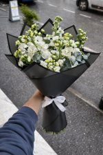 🤍 Orta Boy Kokulu Beyaz Şebboy Buketi